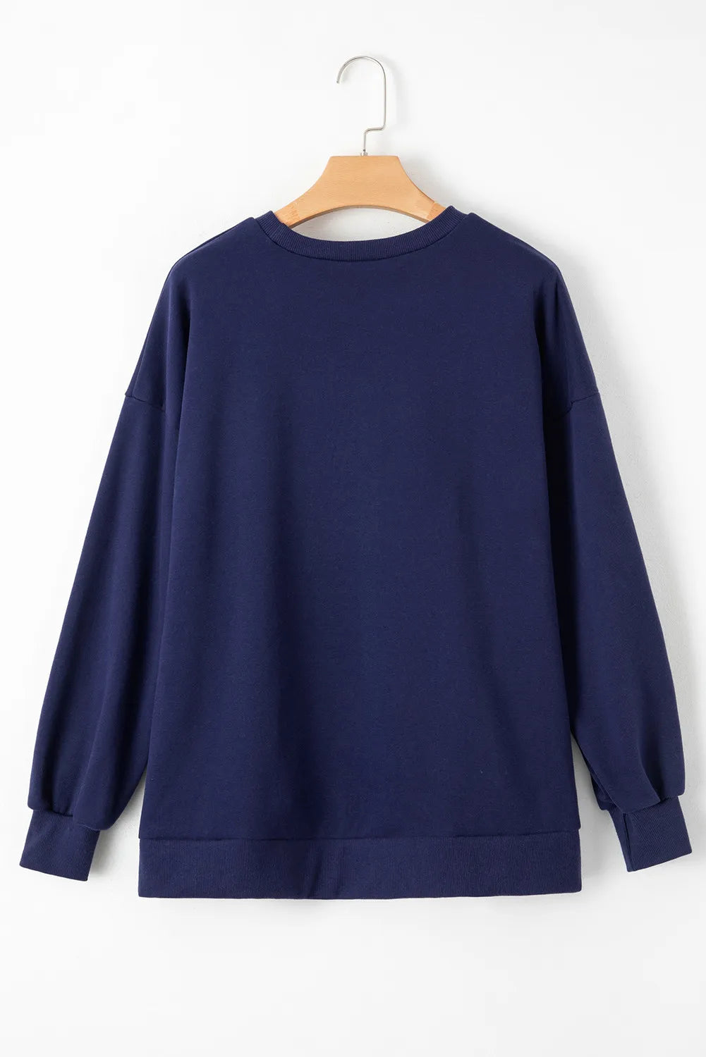 Round Neck Long Sleeve Sweatshirt | Sweatshirts Daverri Fashions