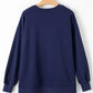 Round Neck Long Sleeve Sweatshirt - DAVERRI FASHIONS