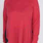 Plus Melange Baby Waffle Long Sleeve Top VIVA MAGENTA Plus Tops