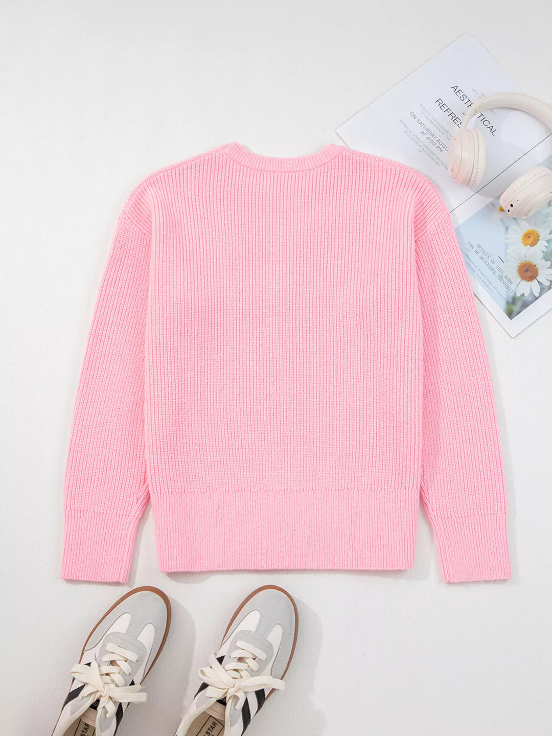 Merry Candy Cane Christmas Crew Neck Sweater | Sweaters Daverri Fashions