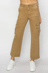 Risen Full Size High Rise Cargo Jeans - DAVERRI FASHIONS