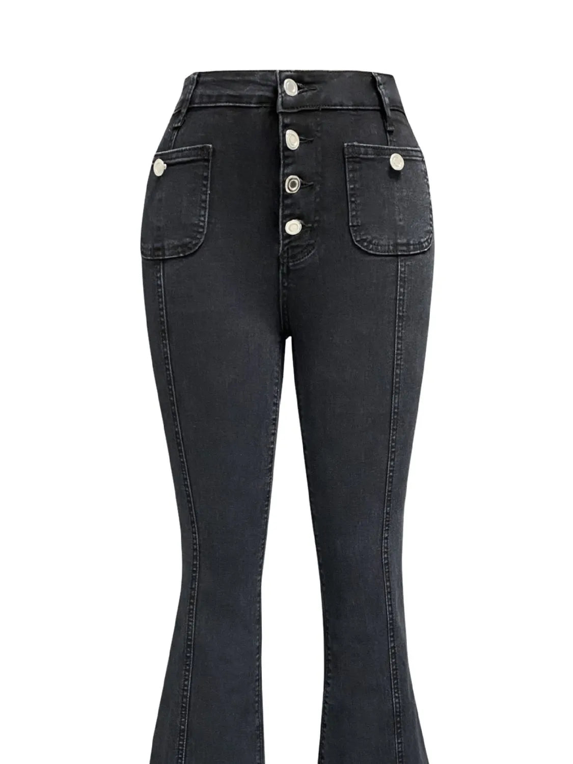 Flare Jeans with Pockets | Jeans Daverri Fashions