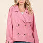 Mittoshop Double Breasted Long Sleeve Trench Coat Jacket Jackets