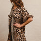 BiBi Leopard Prints Mix and Match Short Sleeves Dress Mini Dresses