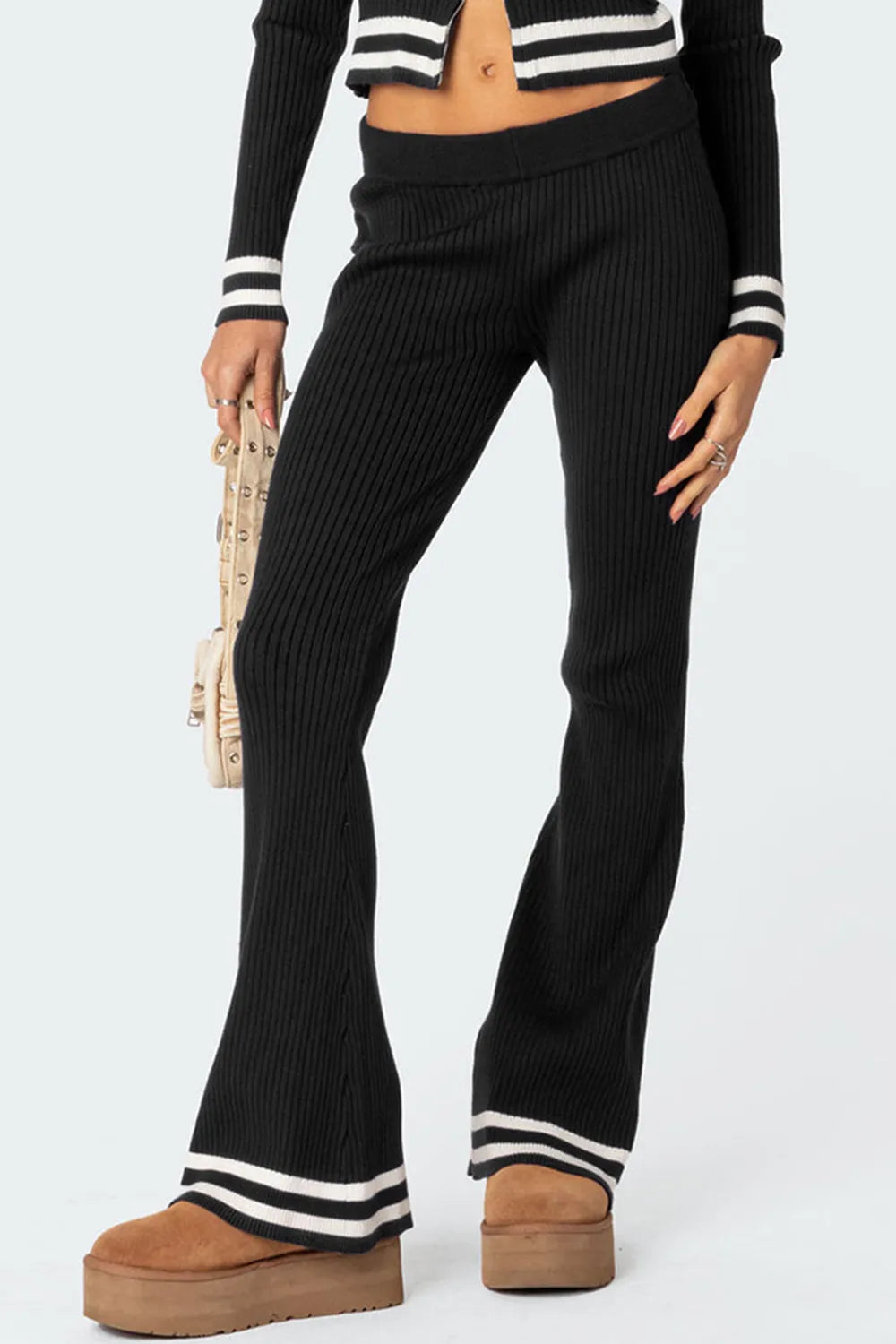 Zip Up Long Sleeve Top and Pants Set | Outfit Sets Daverri Fashions