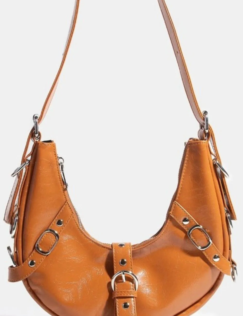 Fame Multi Belt Strap Accent Shoulder Bag | Handbags Daverri Fashions