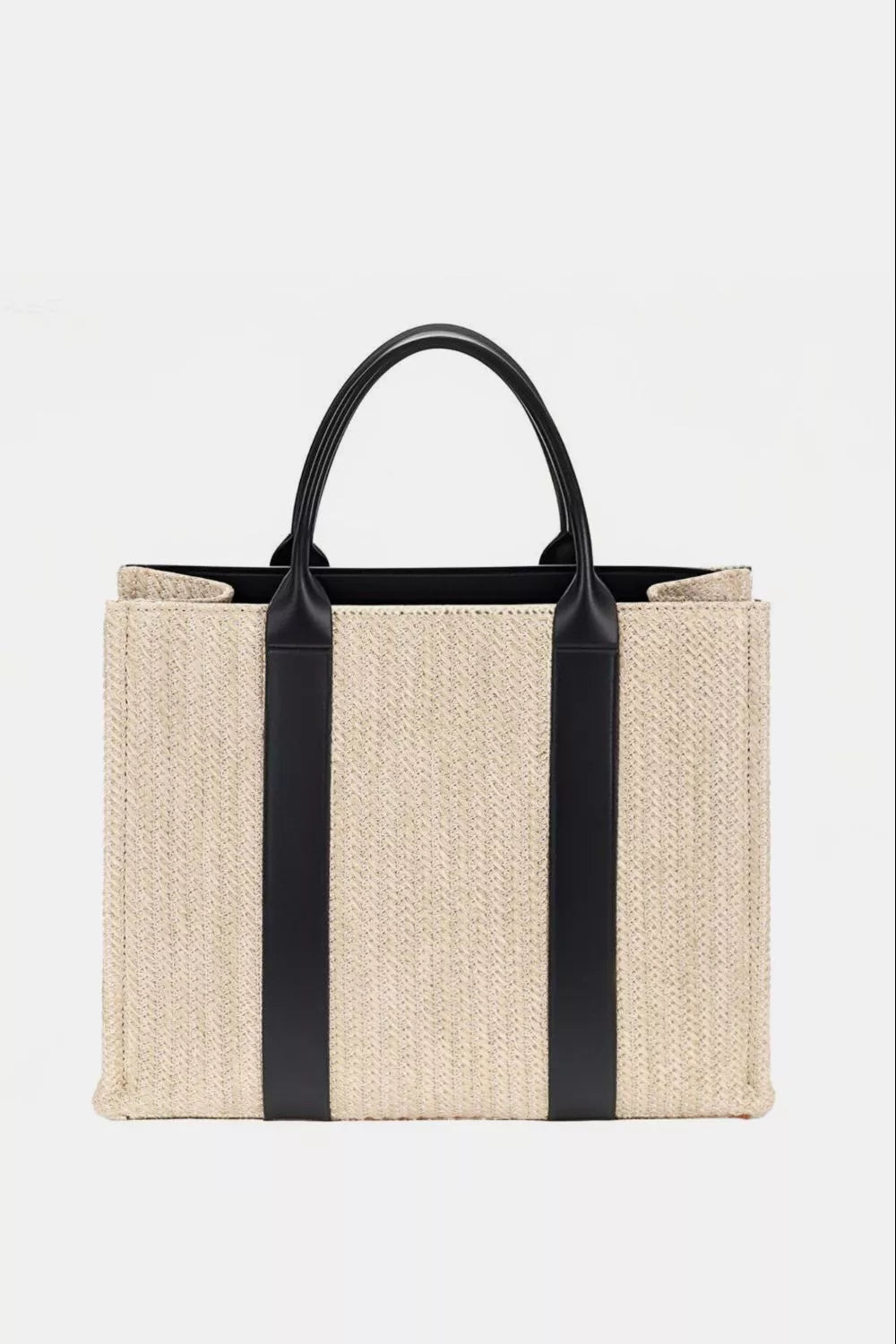 David Jones Square Woven Tote Handbag | Tote Bags Daverri Fashions