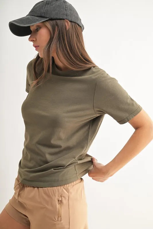 MONO B Round Neck Short Sleeve T-Shirt