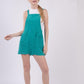 VERY J Sleeveless Double Gauze Overalls with Pockets Shortalls