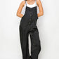 HYFVE Half Button Sleeveless Straight Jumpsuit Black S