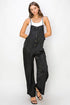 HYFVE Half Button Sleeveless Straight Jumpsuit Black S