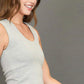 Umgee Full Size Scoop Neck Cropped Tank Tank Tops