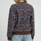 Umgee Scenic Print Cropped Sweatshirt Chocolate - DAVERRI FASHIONS