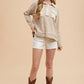 Annie Wear Striped Button Detail Long Sleeve Polo Top Tops