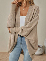 Cozy Oversized Open Front Knit Cardigan | Cardigans Daverri Fashions