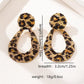 18K Gold-Plated Leopard Dangle Earrings - DAVERRI FASHIONS