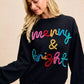 BiBi Tinsel Lettering Christmas Sweater - DAVERRI FASHIONS