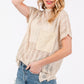 Ces Femme See Through Crochet Mock Neck Cover Up - DAVERRI FASHIONS