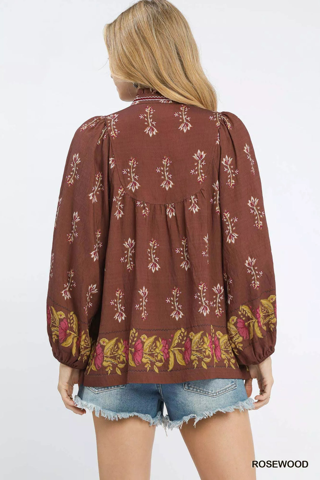 Umgee Floral Boho Peasant Blouse | Blouses Daverri Fashions