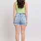 Judy Blue Tummy Control Raw Hem Denim Shorts Denim Shorts