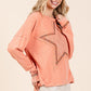 Mittoshop Mineral Wash Star Patch Long Sleeve T-Shirt - DAVERRI FASHIONS