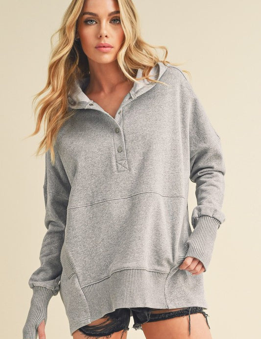 HEATHER GRAY S Vivi Pullover | Hoodies Daverri Fashions