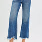 RISEN Full Size Mid Rise Crop Straight Jeans Plus Size DARK Jeans