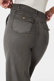 High Waist Jeans with Pockets | Jeans Daverri Fashions