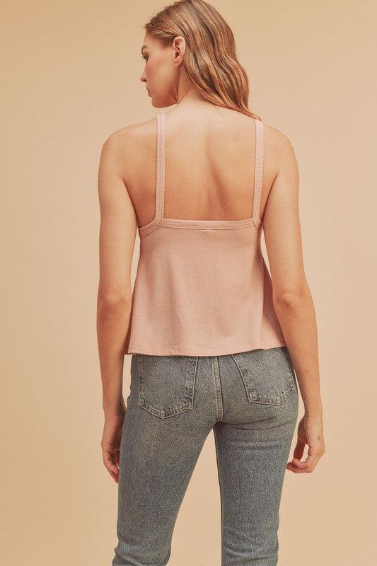 Aemi + Co Lightweight Ribbed Tank - DAVERRI FASHIONS