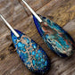 Handmade Teardrop Shape Natural Stone Dangle Earrings - DAVERRI FASHIONS