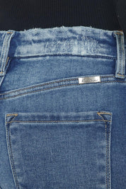Kancan High Rise Wide Waistband Slim Straight Jeans | Jeans Daverri Fashions