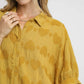 Umgee Jacquard Heart Collared Shirt Shirts