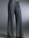 Full Size High-Waisted Wide-Leg Wash Jeans Plus Size - DAVERRI FASHIONS