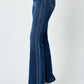 Judy Blue Full Size Hw Angled Side Seam Detail Flare Jeans Plus Size Jeans