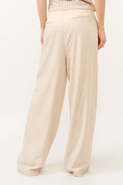 And The Why High-Rise Wide Leg Linen Blended Pants | Daverri Fashions