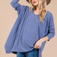 Ces Femme Asymmetrical Long Sleeve top - DAVERRI FASHIONS