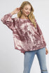 Umgee Metallic Fabric Blouse with Balloon Sleeves - DAVERRI FASHIONS