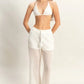 HYFVE Crochet Bra and Drawstring Pants Set CREAM Outfit Sets