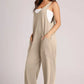Lovelet V-Neck Wide Strap Overalls - DAVERRI FASHIONS