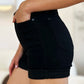 Judy Blue Full Size High Waist Tummy Control Cuffed Denim Shorts Denim Shorts