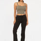 Mono B Drawstring Flared Pants - DAVERRI FASHIONS