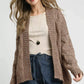 Umgee Chunky Cable Knit Open Front Cardigan - DAVERRI FASHIONS