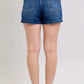 Judy Blue Double Button Waistband Denim Shorts Plus Size - DAVERRI FASHIONS