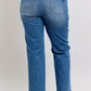 Judy Blue Full Size High Waist Contrast Thread Straight Plus Size