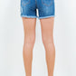 High Waist Distressed Frayed Denim Shorts Shorts