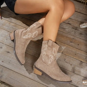 Cowboy Block Heels Boots | Boots Daverri Fashions