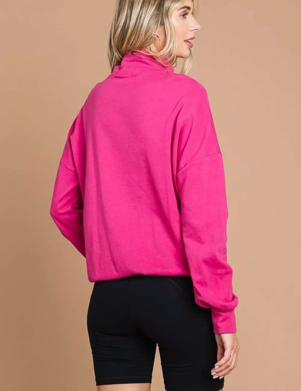 Culture Code Full Size Half Zip Long Sleeve Sweatshirt | Sweatshirts Daverri Fashions