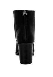 Veyara Lycra Block Heel Ankle Boots | Boots Daverri Fashions
