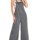 Zenana Washed Knot Strap Pockets Jumpsuit - DAVERRI FASHIONS