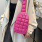 Quilted Nylon Crossbody Bag - DAVERRI FASHIONS